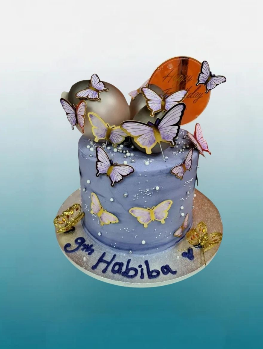 Butterfly Birthday Cake | Personalised Butterfly Cake