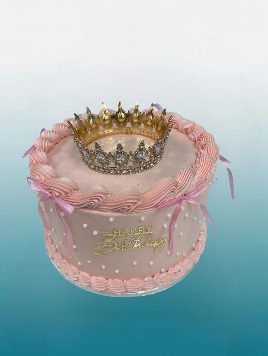Royal Princess Crown Vintage Cake