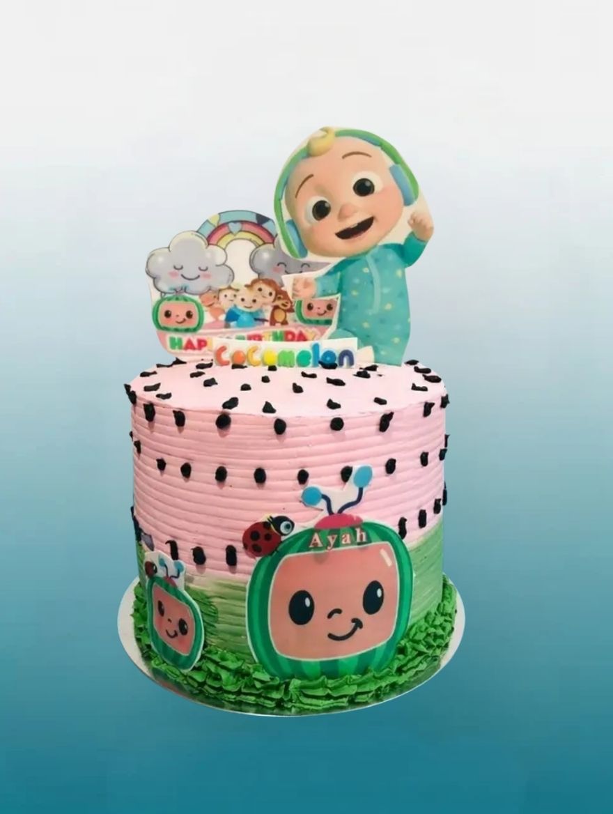 CoCo melon Party Birthday Cake | Kids Character Cake