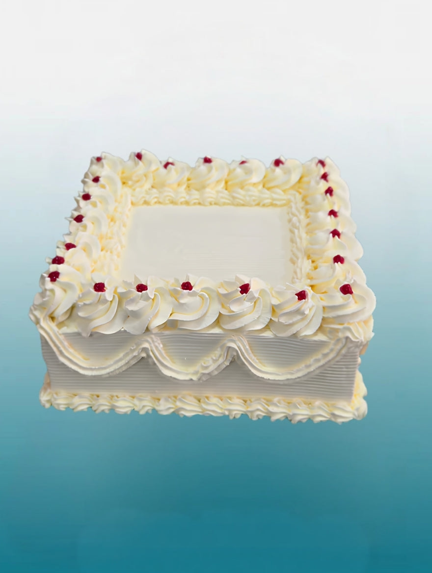 Ruby Pearl Square Celebration Cake