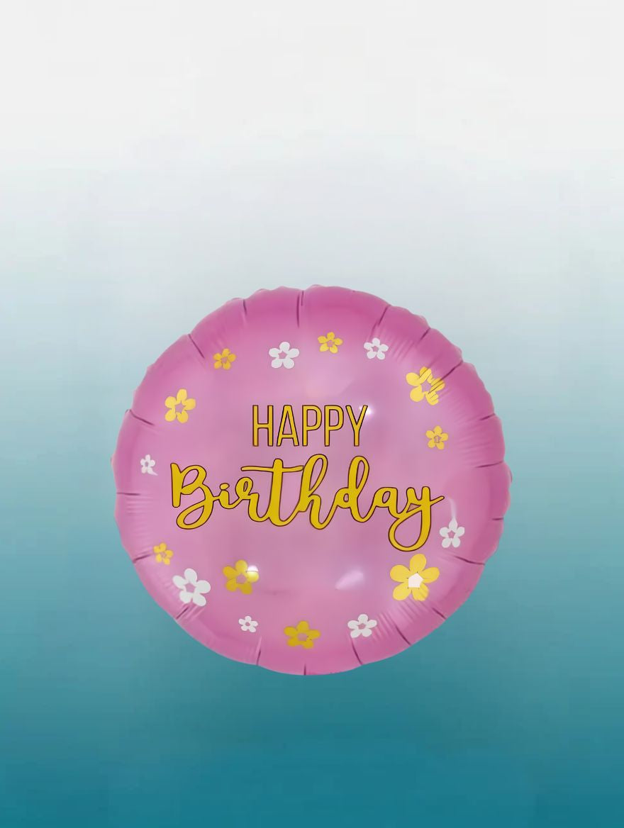 18" Happy Birthday Pink Balloon | Birthday Party Balloon