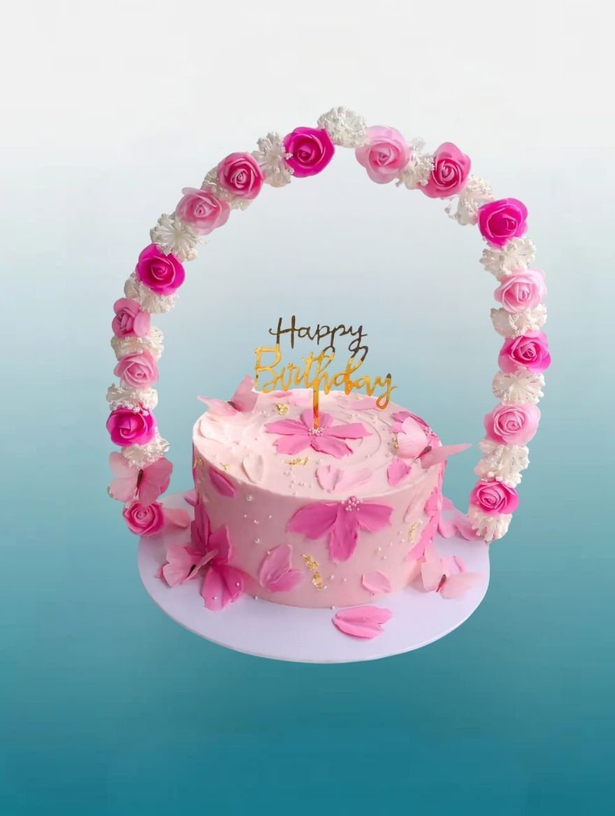 The Enchanted Rose Arch Cake