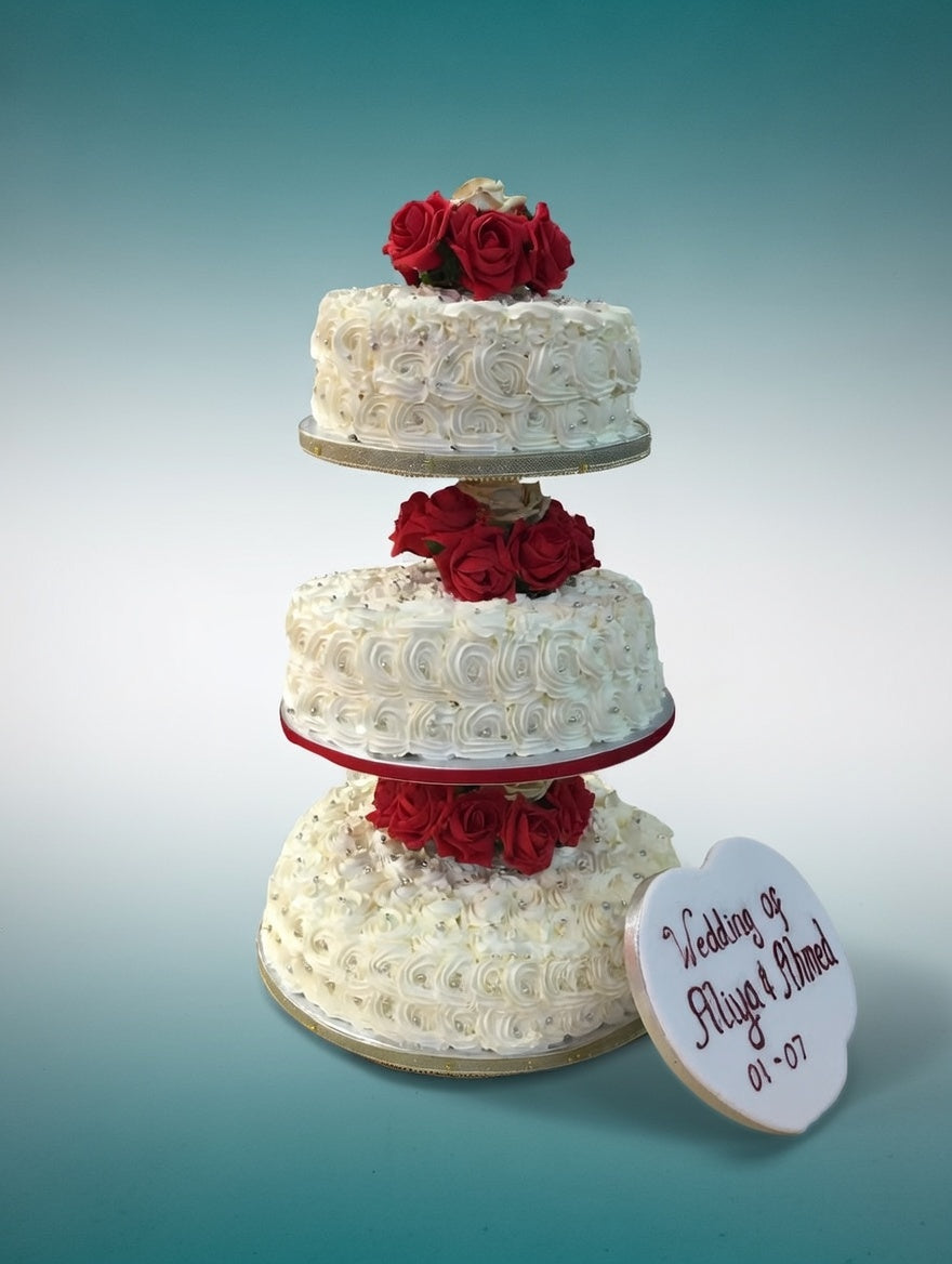 The Rosette Wedding Tower Cake