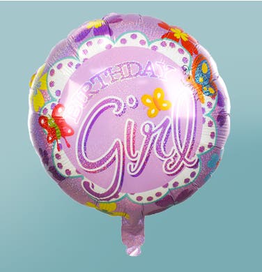 18" Girl Birthday Ballon