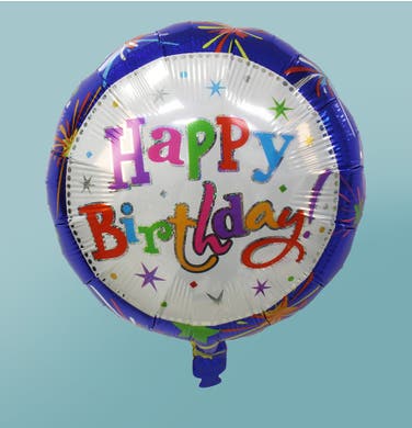 18" Firework Birthday Ballon