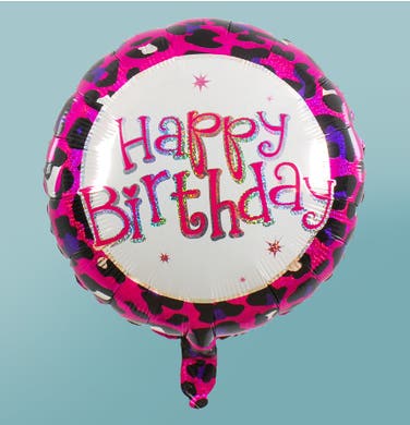 18" Leopard Birthday Ballon