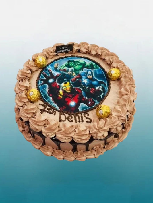 Avengers Marvel Superhero Photo Cake | Personalised Kids Cake