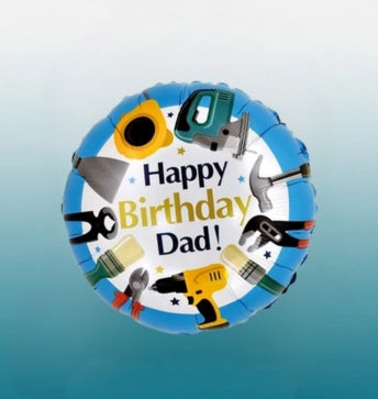 18" Happy Birthday Dad Balloon | Birthday Party Balloon