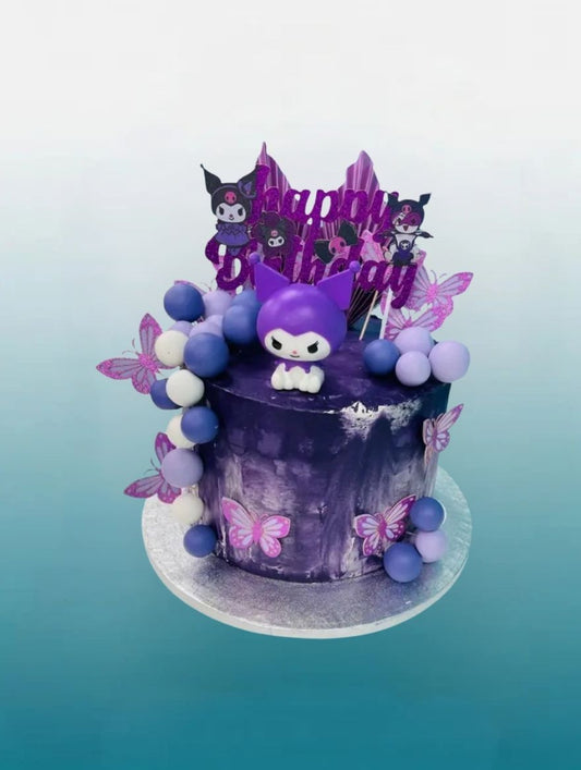 Kuromi Purple Galaxy Birthday Cake | Personalised Sanrio Cake