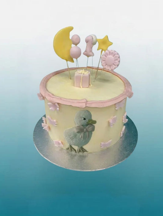 Sweet Duck Birthday Cake | Personalised First Birthday Cake