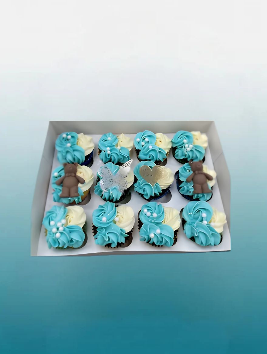 Teddy Bear Cupcake Collection | Baby Shower Cupcake Gift Set