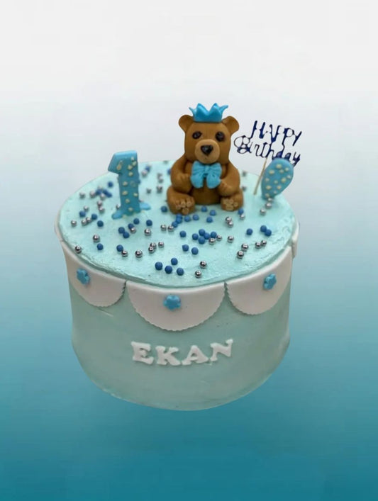 Personalised Teddy Bear Cake | Custom Colour Birthday Tall Cake