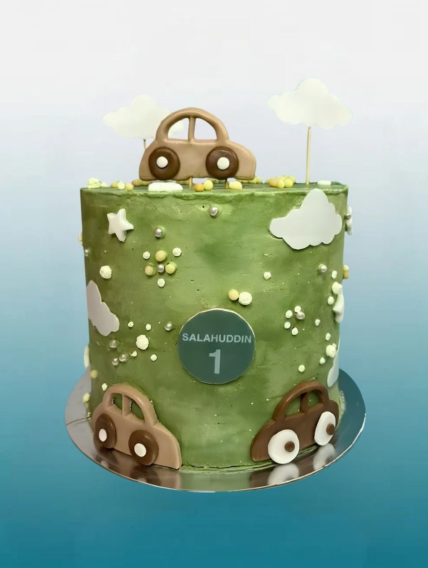Road Trip Car Theme Cake | Kids First Birthday Cake