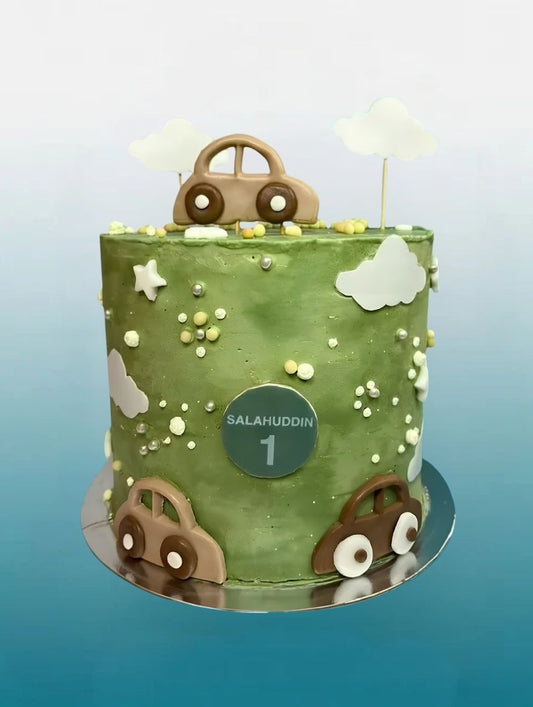 Road Trip Car Theme Cake | Kids First Birthday Cake