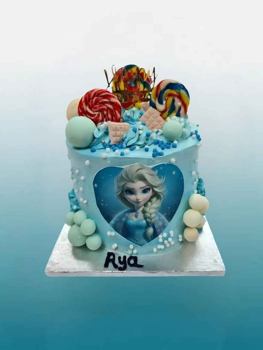 Elsa's Winter Wonderland Birthday Cake | Frozen Cake