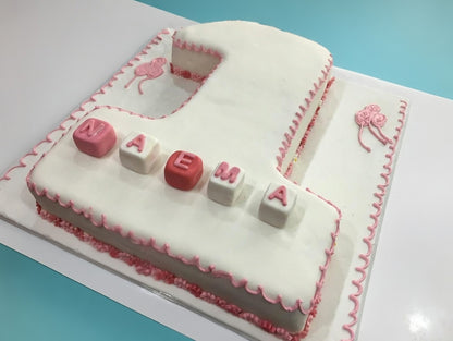 First Birthday Number Cake ( Colour Customised)