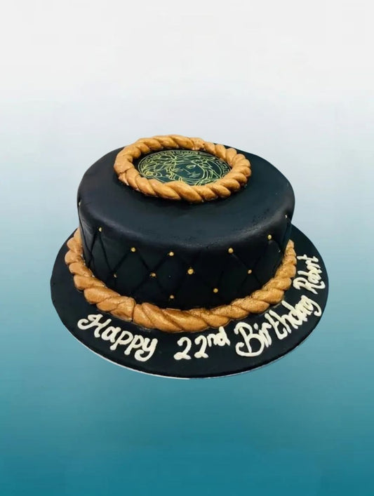 The Black Varsha Fashion Cake | Luxury Birthday Cake