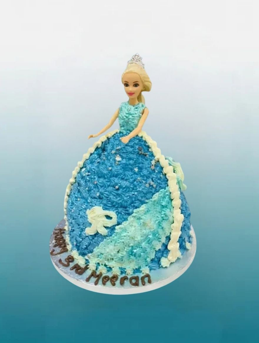 The Frozen Princess Doll Cake