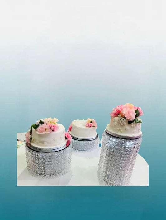 Triple Crown Crystal Wedding Cake Set | Luxury Wedding Cakes