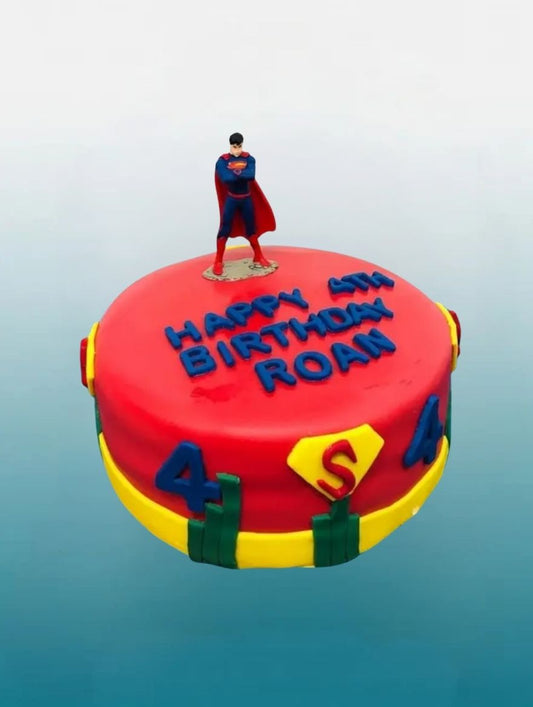 The Superman Hero Cake | Personalised Superhero Birthday Cake