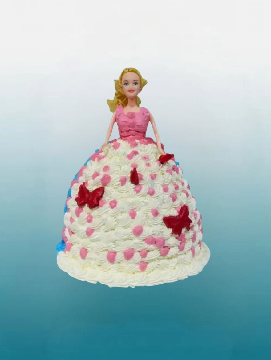 The Rosette Princess Doll Cake | Personalised Princess Cake