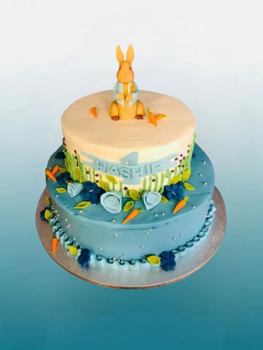 The Peter Rabbit Woodland Tiered Cake | Personalised Cake