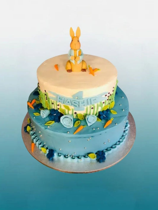 The Peter Rabbit Woodland Tiered Cake | Personalised Cake