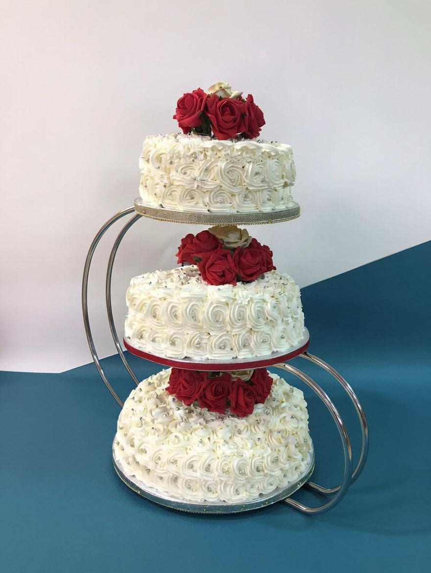 The Rosette Wedding Tower Cake