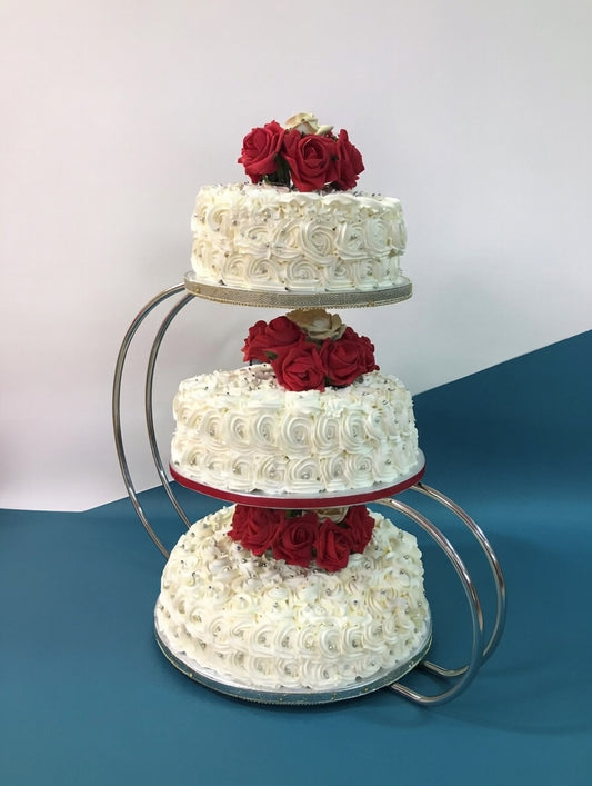 The Rosette Wedding Tower Cake