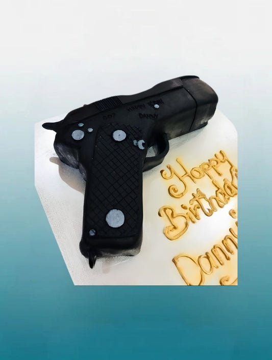 AK 47 Gun Theme Birthday Cake | 3D Custom Cake