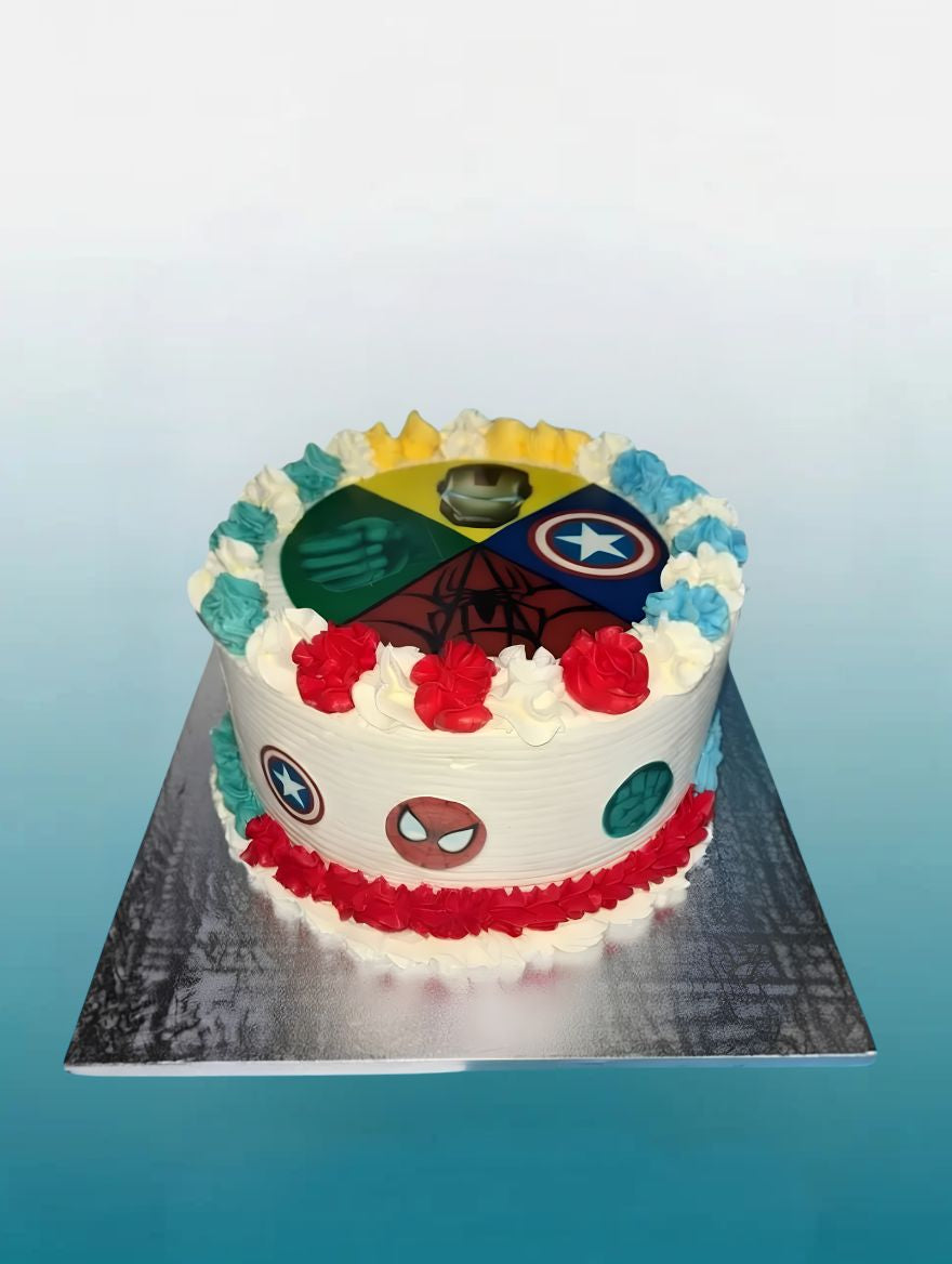Marvel Hero Birthday Cake | Avengers Kids Cake