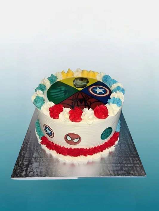 Marvel Hero Birthday Cake | Avengers Kids Cake