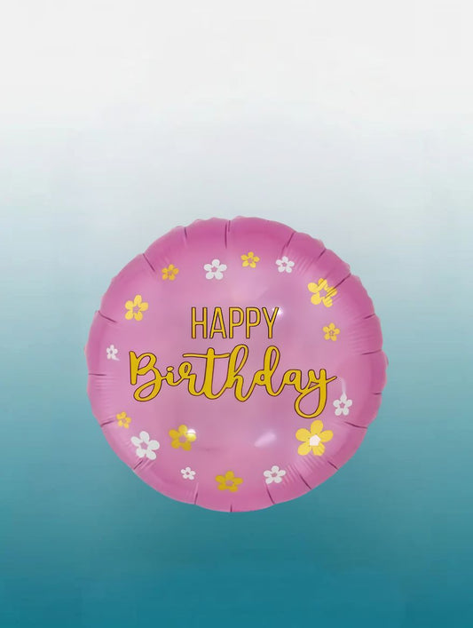 18" Happy Birthday Pink Balloon | Birthday Party Balloon