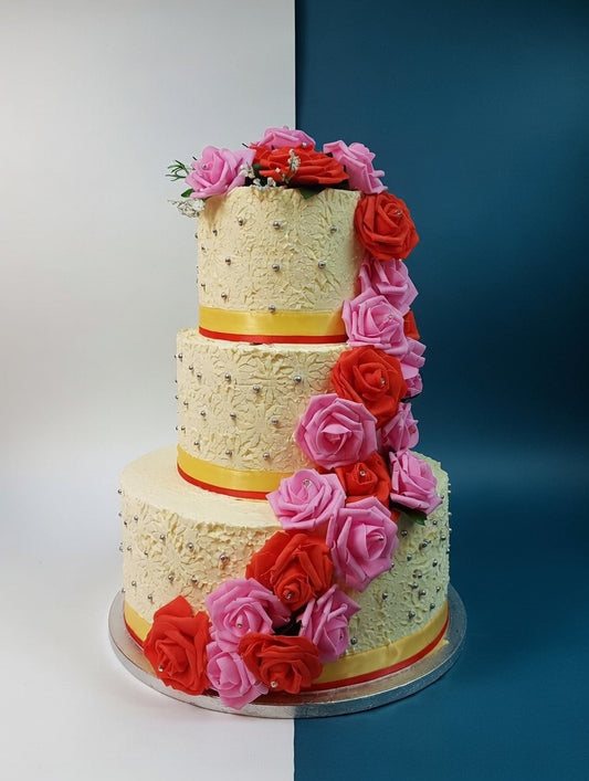 Premium Three-Tier Wedding Cake
