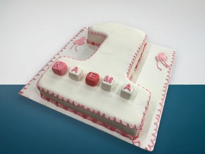 First Birthday Number Cake ( Colour Customised)