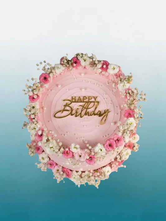Noir Rose Vintage Heart Cake | Elegant Birthday Cake