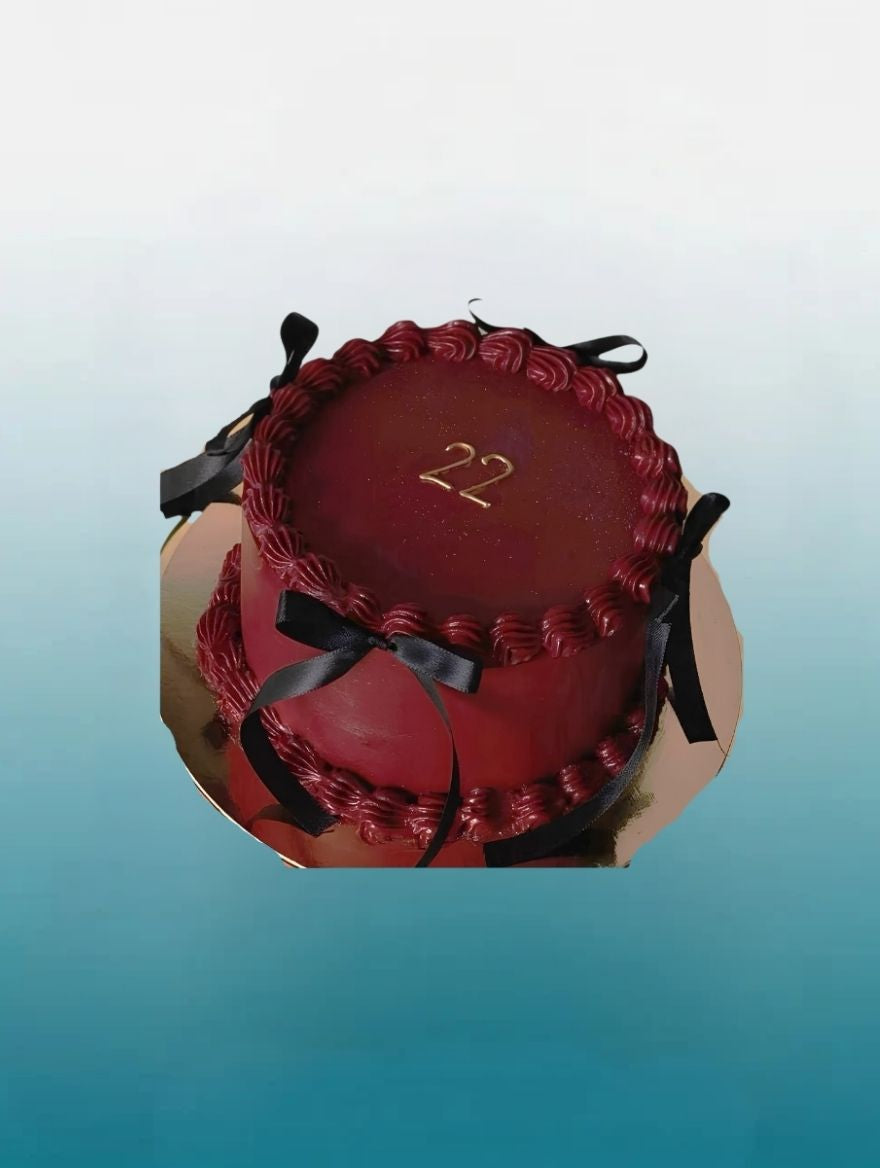 Burgundy / Maroon Cake