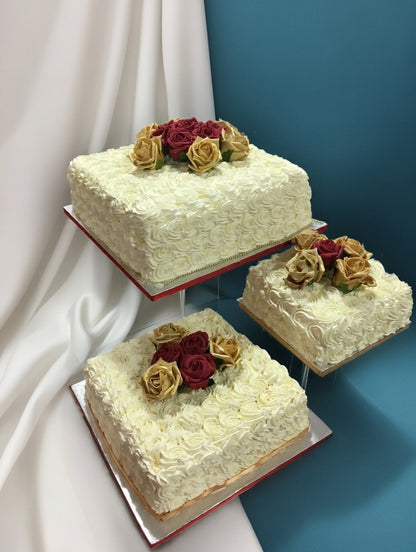 Royal Rosette Square Trio