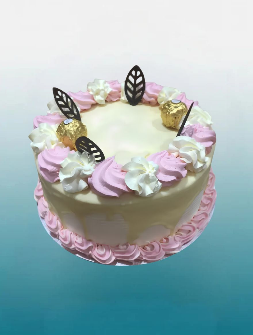 Blush & Gold Indulgence Drip Cake | Personalised Celebration Cake