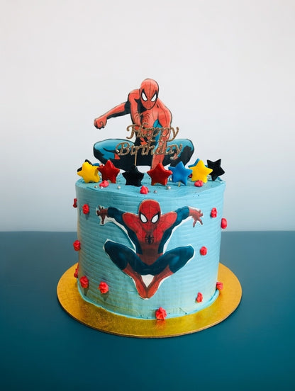Spider-Man Web Cake