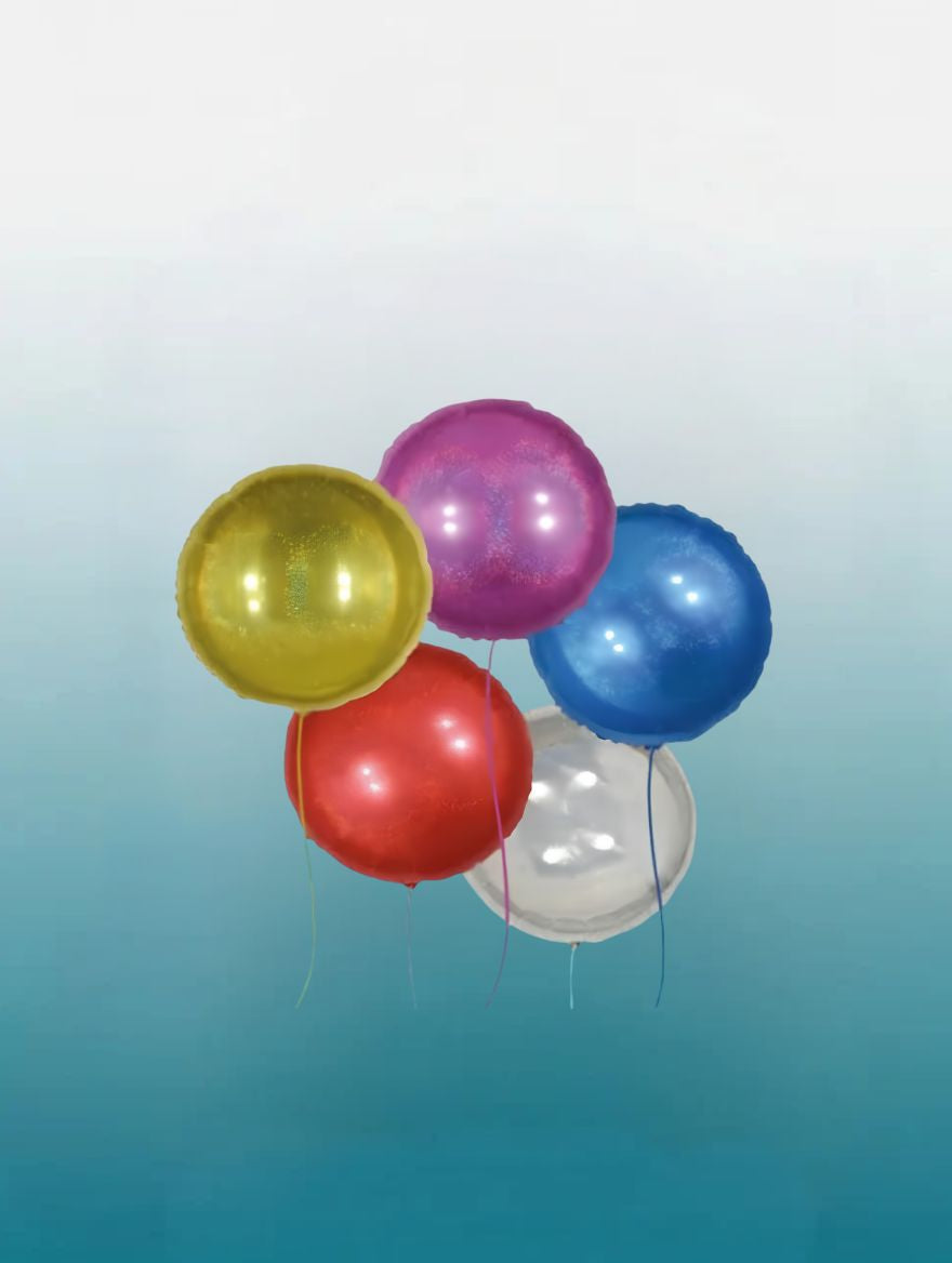 18" Glitter Foil Balloon | Assorted Party Balloon