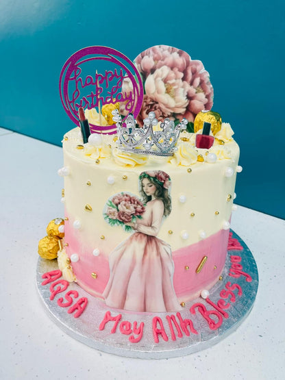 Royal Princess Girl Birthday Cake