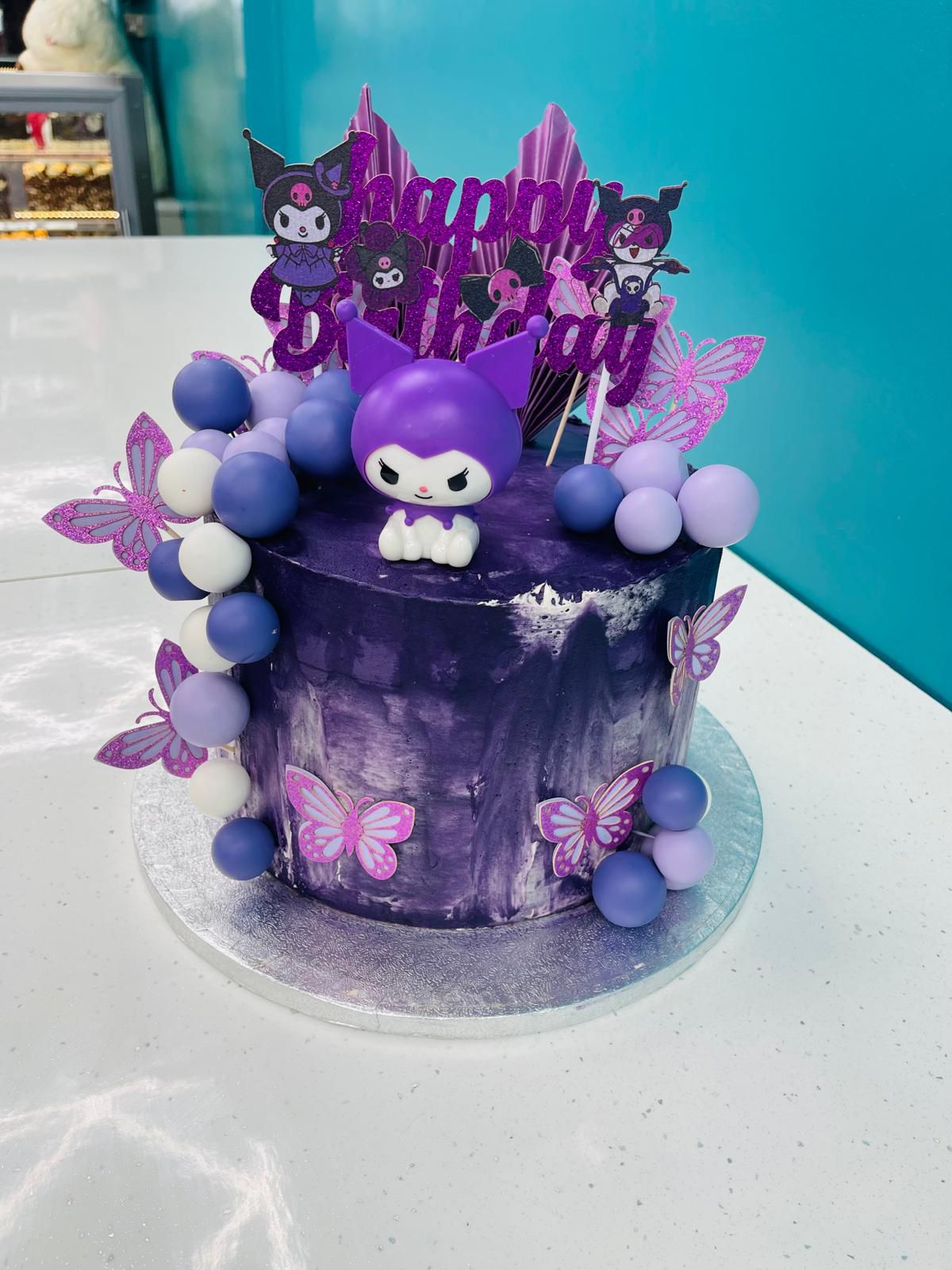 Kuromi Purple Galaxy Birthday Cake