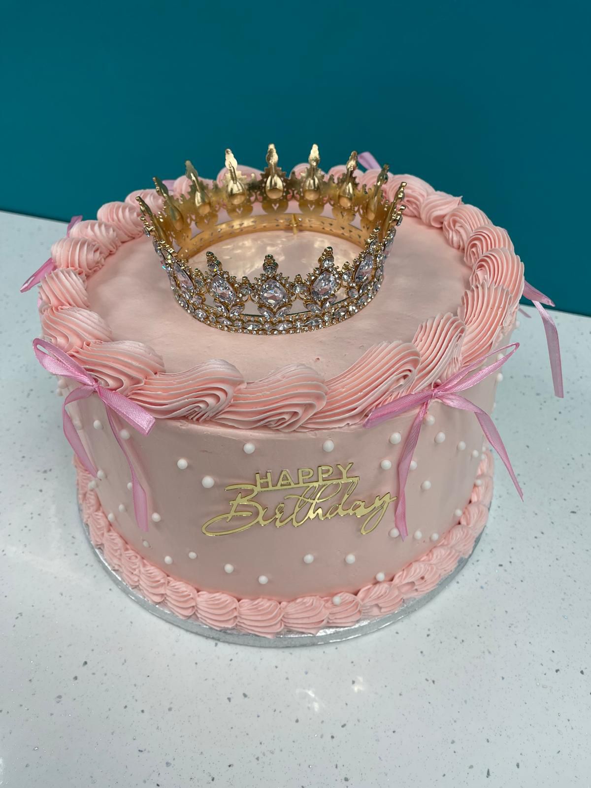 Royal Princess Crown Vintage Cake