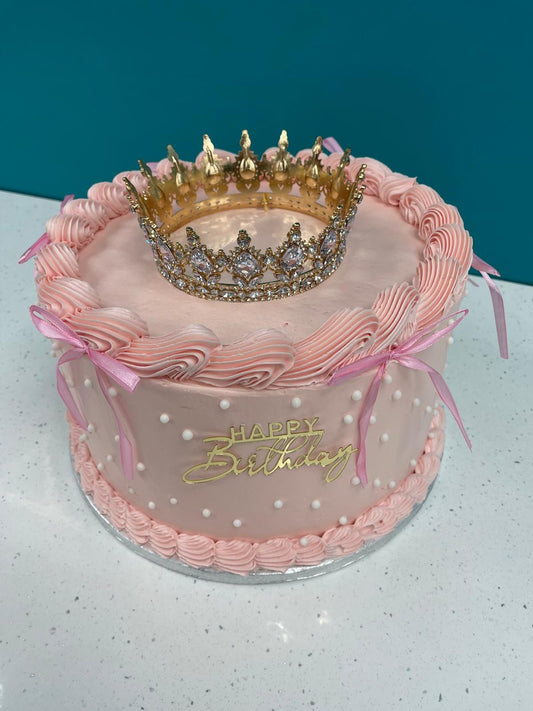 Royal Princess Crown Vintage Cake