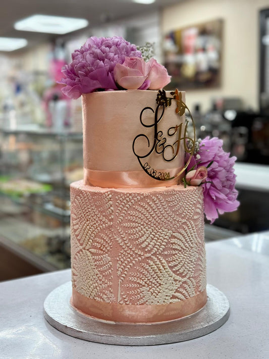 Elegant 2-Tier Celebration Cake ( Colour Customise)