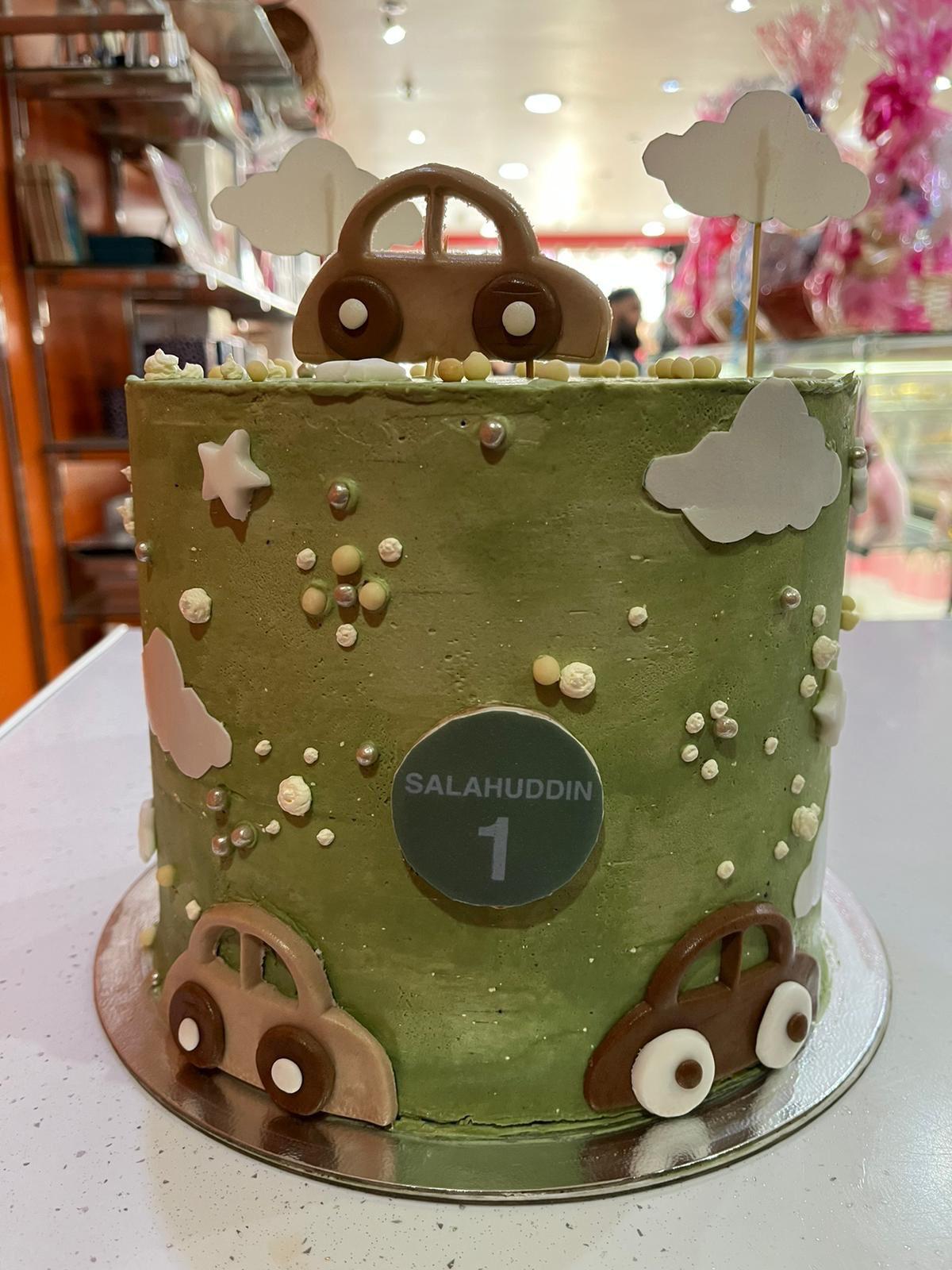 Road Trip Car Theme Cake (Tall Cake)