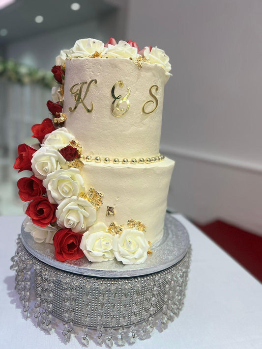 Elegant 2-Tier Celebration Wedding Cake