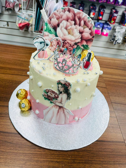 Royal Princess Girl Birthday Cake