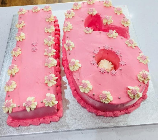 The Sweet Sixteen Number Cake ( Customise Cake)